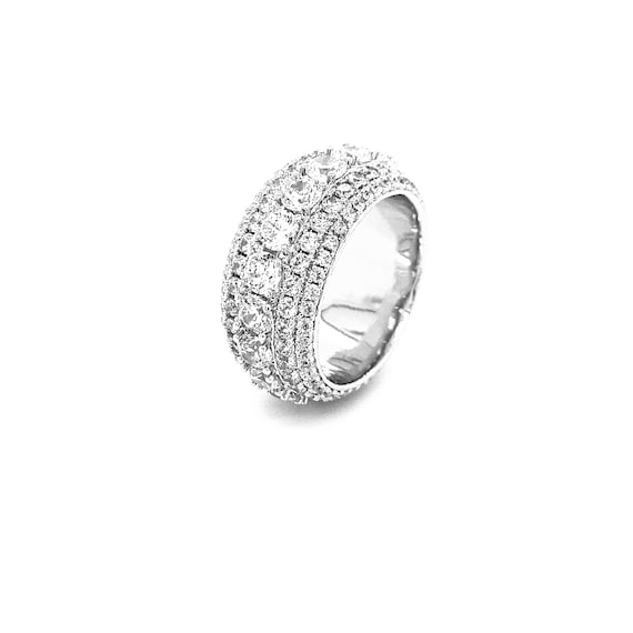 Bague cloutee en forme de diamant tout autour disponible en options or et argent EPUISE DESOLE Etsy France
