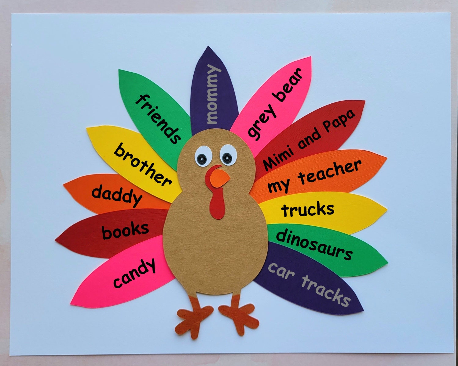 Mini Thanksgiving - Minimat Coloring Kit Turkey & Thankful for