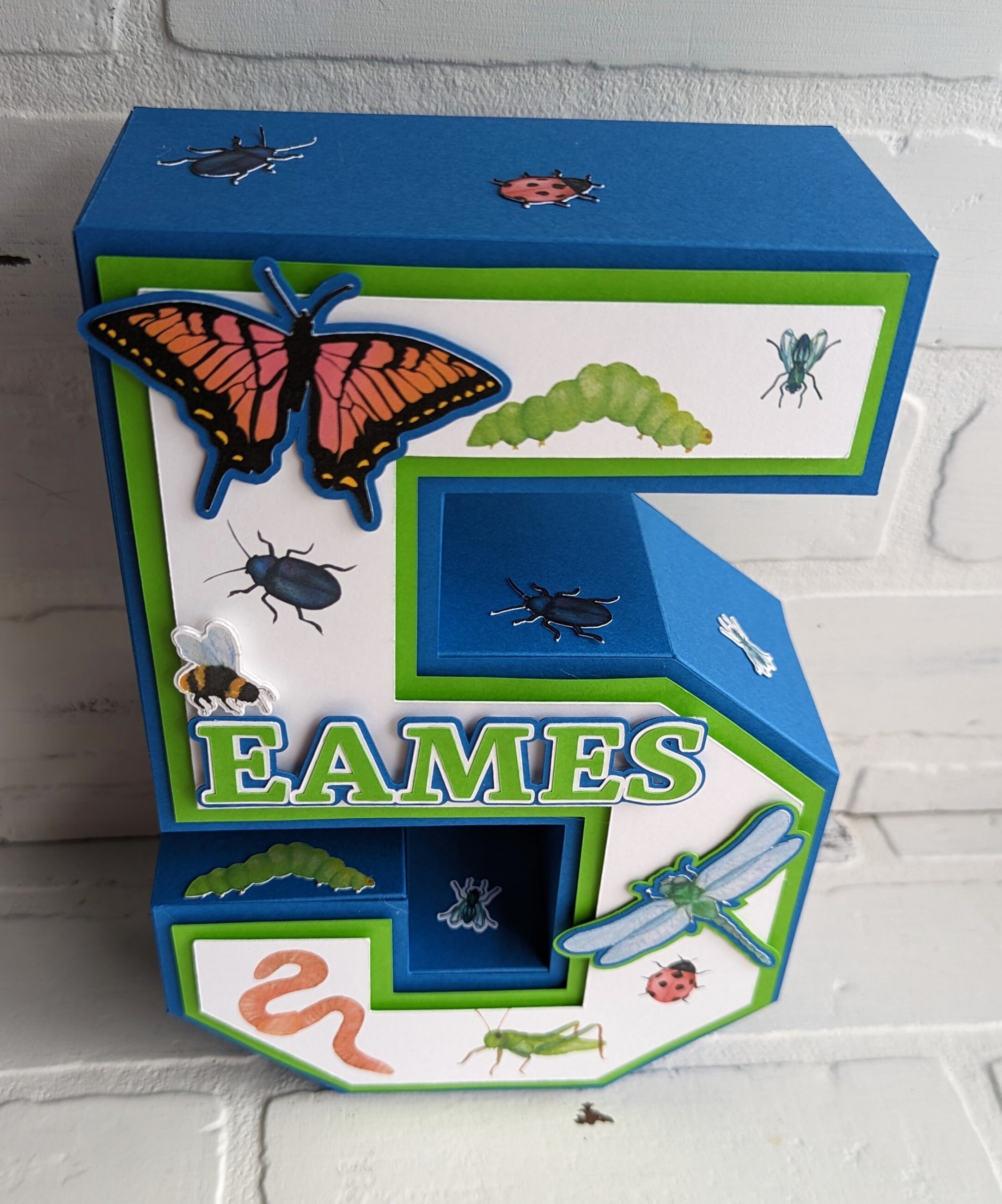 Insect Birthday Number Centerpiece: Personalized Bug Party Decor - Etsy