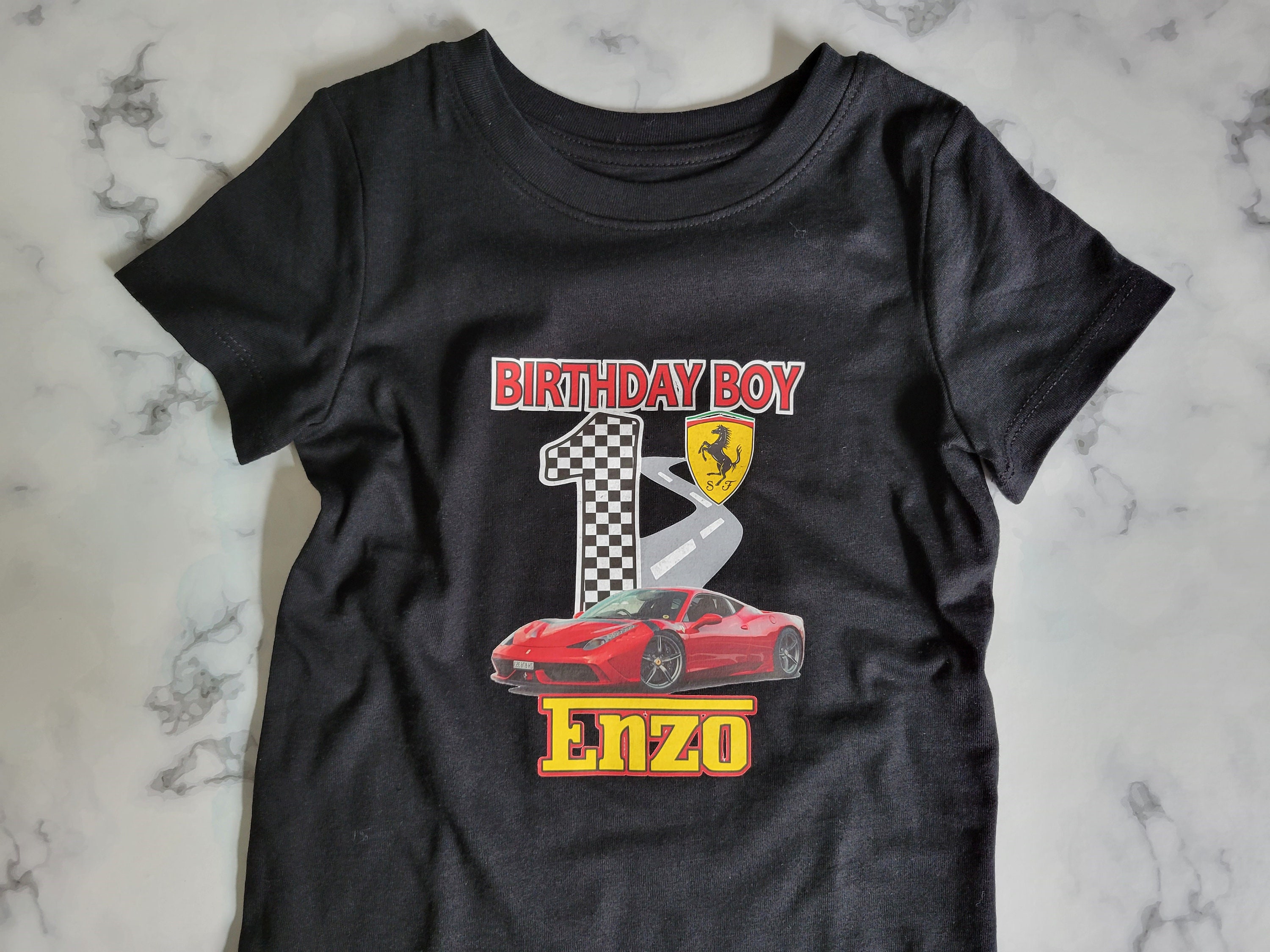 Sports Car Birthday Shirt | Car Lover Birthday | Ferrari