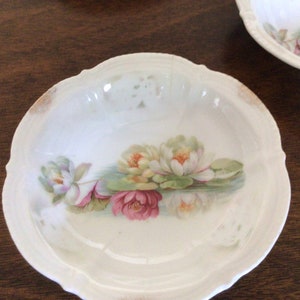 Hand Pained Serving Bowls, Set of Six Vintage Serving Bowls, Serving Bowls made in Bavaria around 1900, Rare Vintage Bowls, Gift for Grandma