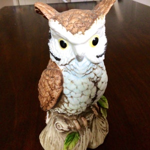Vintage Owl Figurine, Ceramic Vintage Owl, Owl made by Ardco, Decorative Owl, Knick Knacks, Vintage Ceramic Owl Figurine,