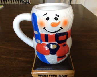 Collectible Snowman Mug, Snowman Mug, Bay Island Inc, Snowman Cup, Cute Snowman Mug, unique snowman mug, Snowman Gift Mug