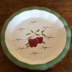 Apple Pie Plate Royal China Co 1983 Apple Pie Pan Country 