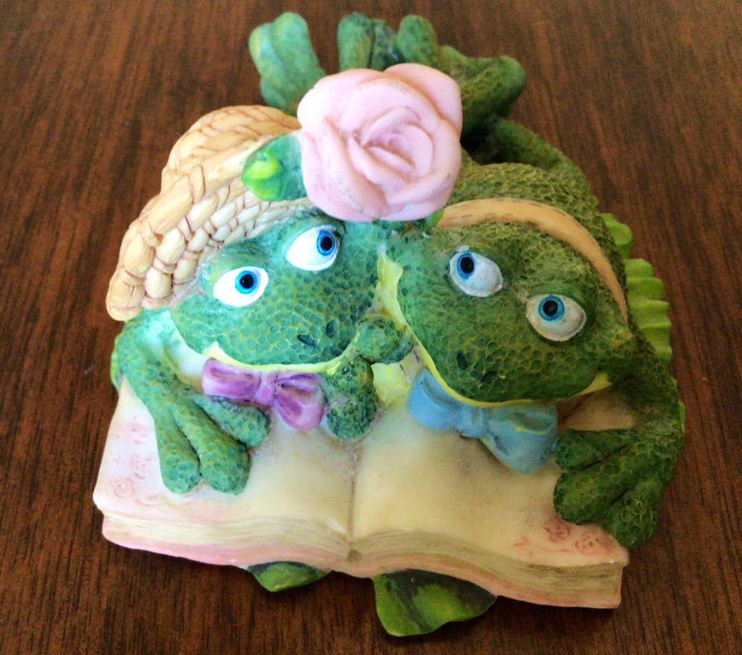 Vintage Frog Figurine, Collectible Frog Figurine, Garden Frog Figurine ...