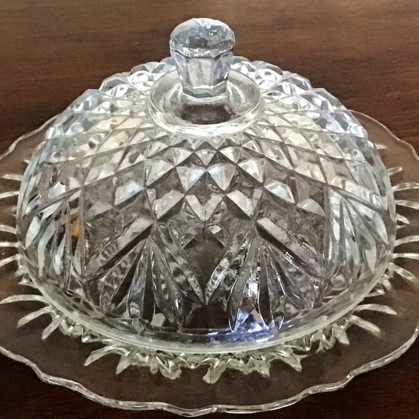 Crystal Butter Dish Etsy