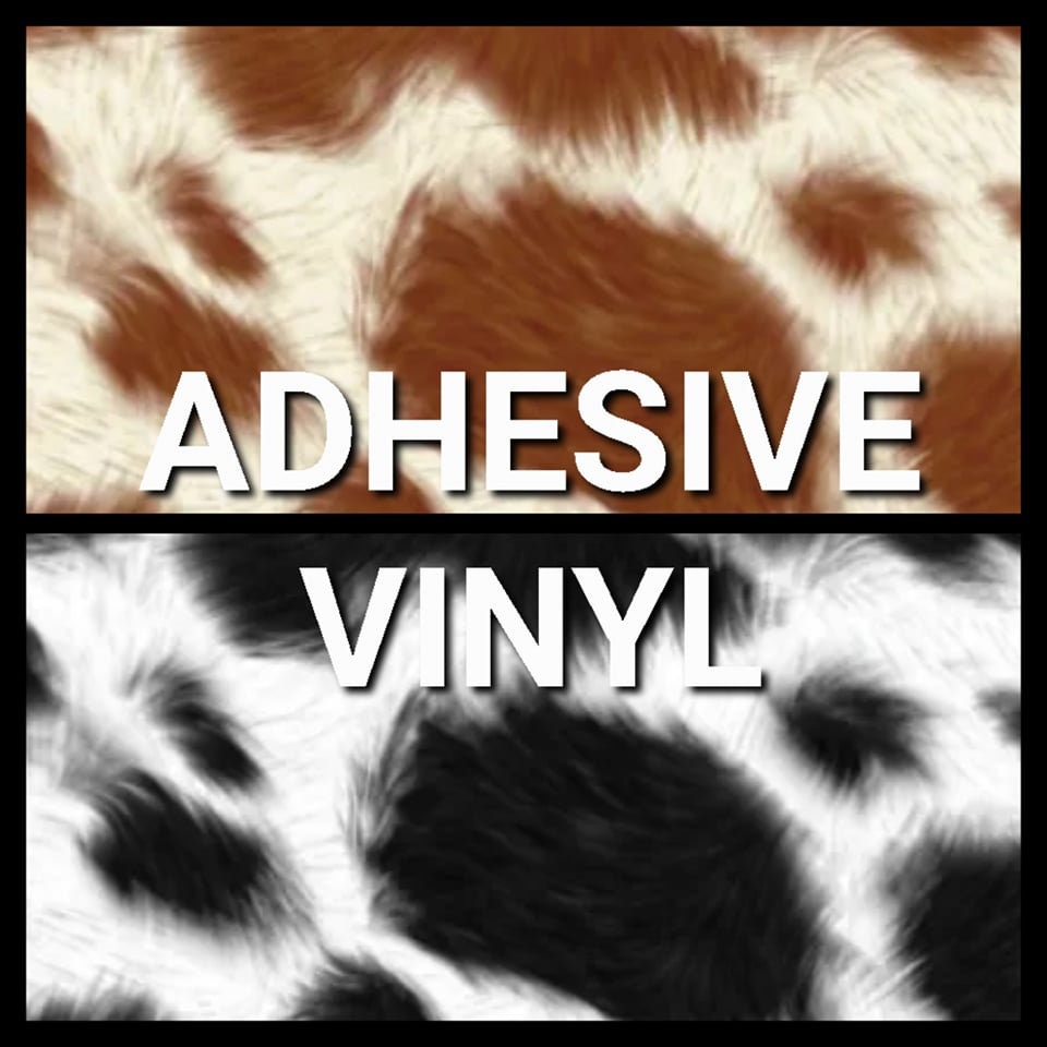 Tintnut Cowhide Permanent Vinyl - 10 Sheets 12x10, Cow Print Adhesiv –  tintnut