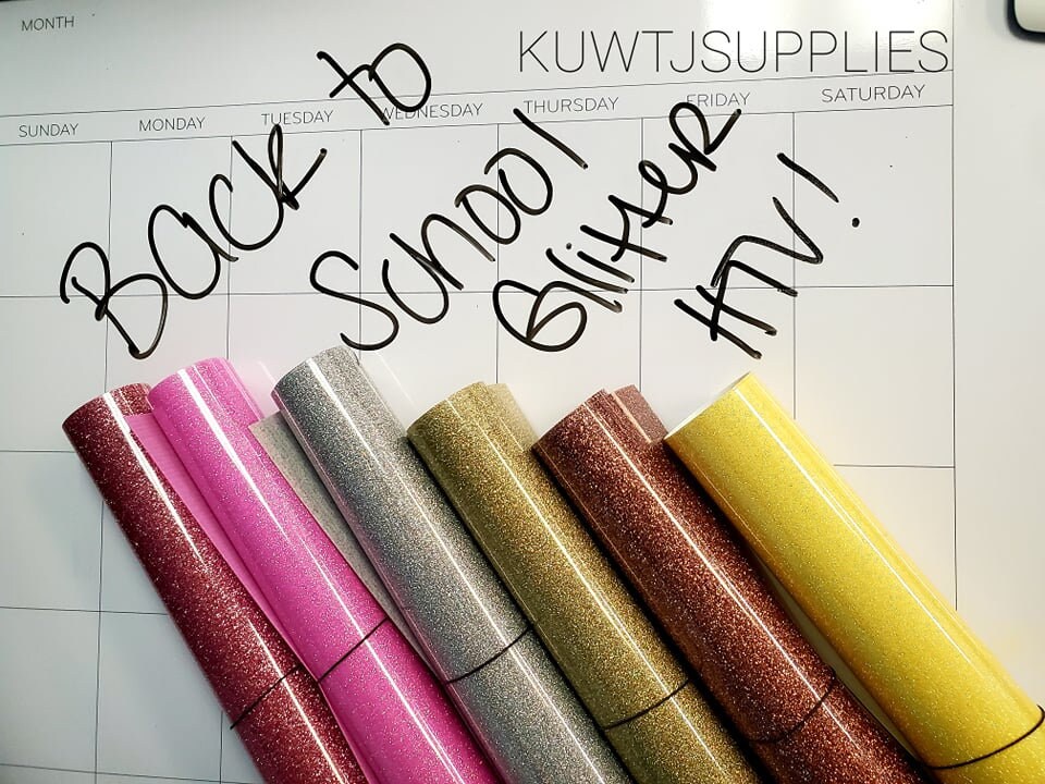 Glitter HTV Bundle Glitter Heat Transfer Vinyl Etsy