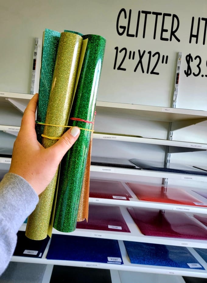 Glitter HTV Bundle Glitter Heat Transfer Vinyl Etsy