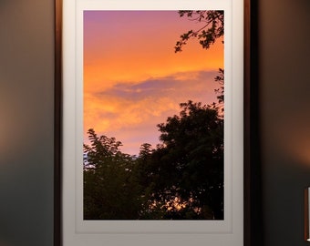 Sunset Photography, Turks and Caicos Sunset Wall Art, Nature Wall Art Printable, Pink Sunset Skies, Sunset Print Canvas, Sunset Wall Art