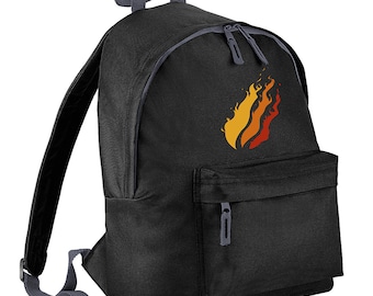 Kids Flame Backpack: Personalized School Bag
