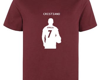 Cristiano Ronaldo T-Shirt: CR7 Silhouette, Football Fan Gift