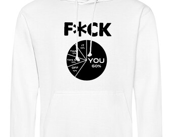F*CK HOODIE Funny Rude Joke Humor Design Comedy Gift TOP for Adult
