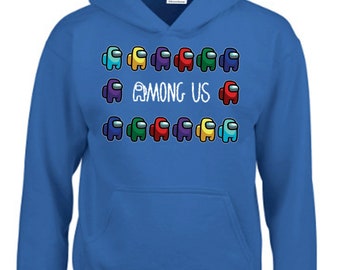 Among Us Hoodie: Kids Gamer Hooded Sweatshirt