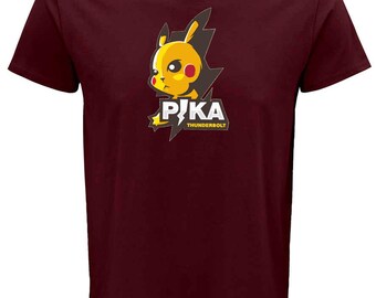 Pika-chu Thunderbolt T-Shirt – Sustainable Graphic Tee, Poke-mon Lovers