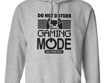 Do Not Disturb Gaming Mode Activated Kids Unisex Hoodie Gamer Xmas Gift for Adults