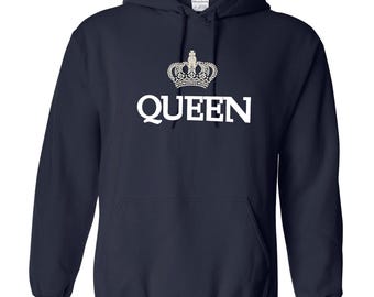 Personalized Queen Hoodie | Custom Name Sweatshirt, Gift for Her