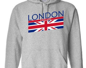 London England Flag Hoodie: Union Jack Pullover