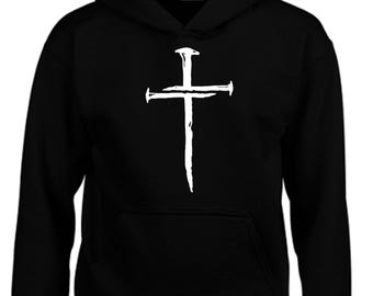 Faith Unisex Hoodie Christian Cross Jesus God Church Sunday Service Bible for kids & Adult