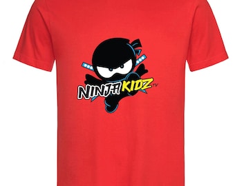 Funny  Ninja Kids TV T-Shirt – Cotton Tee, Fun Ninja Design