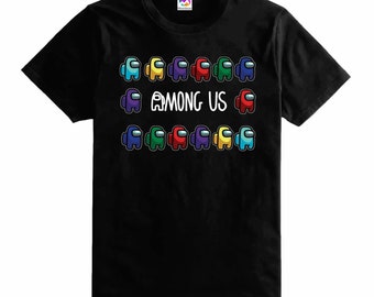 Amoung Us Kids T Shirt Tee Top Boys Girls Unisex Gaming Gamer Gift T-shirt