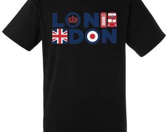 Personalized London Name T-Shirt for Adults | Custom British Tee | Unique London Souvenir
