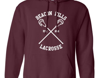 Beacon Hills Lacrosse Hoodie: Vintage Style Sports Fan Apparel
