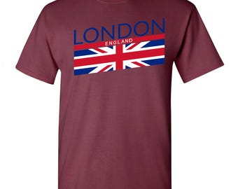 London England Flag T-Shirt: Union Jack, British Apparel