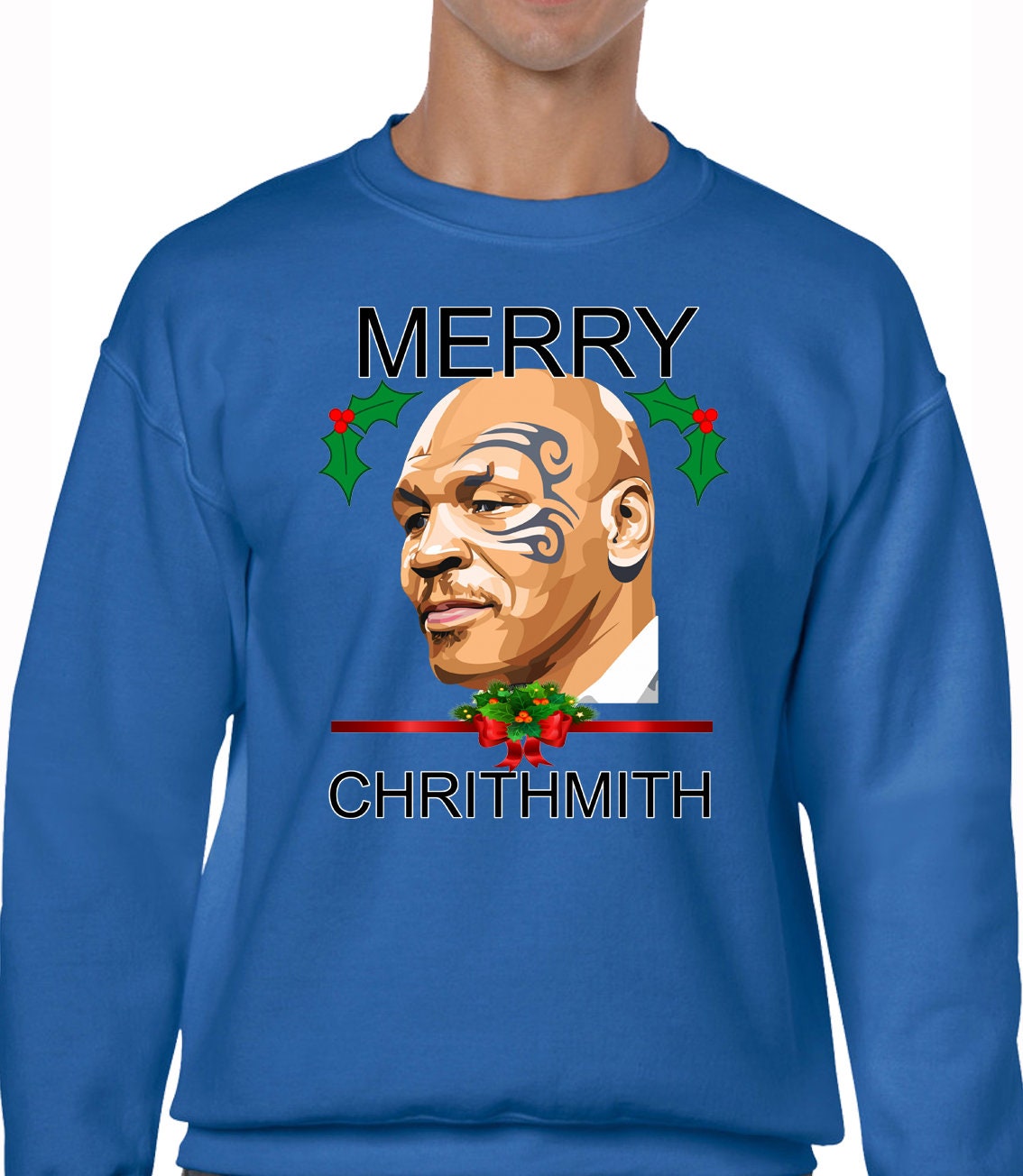 Merry Chrithmith Funny Christmas Jumper Tyson Design Joke Fun Etsy UK
