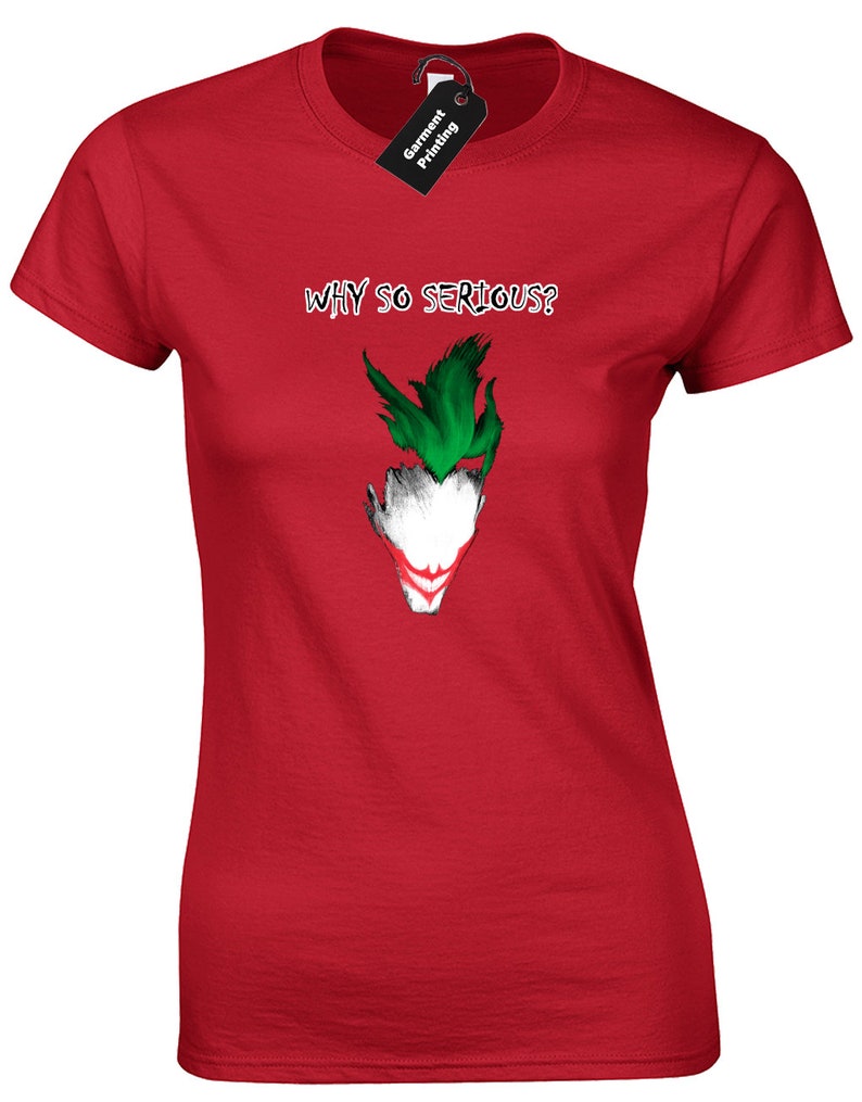 Coole-Fun-T-Shirts Damen T-Shirt Why So Serious Joker