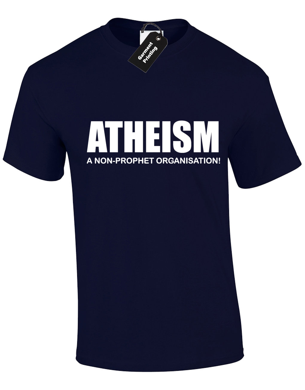 Atheism Mens T Shirt Tee Funny Printed Design Joke Religion Etsy Uk
