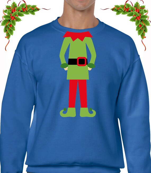 Elf Body Christmas Jumper Sweater Xmas 