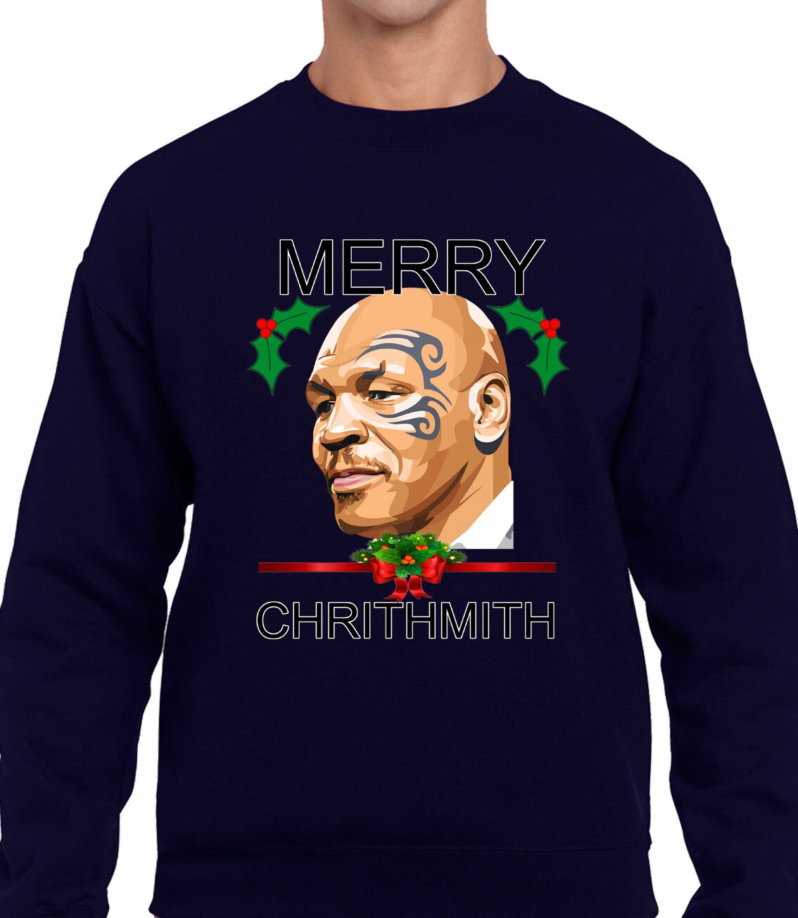 Merry Chrithmith Funny Christmas Jumper Tyson Design Joke Fun Etsy UK