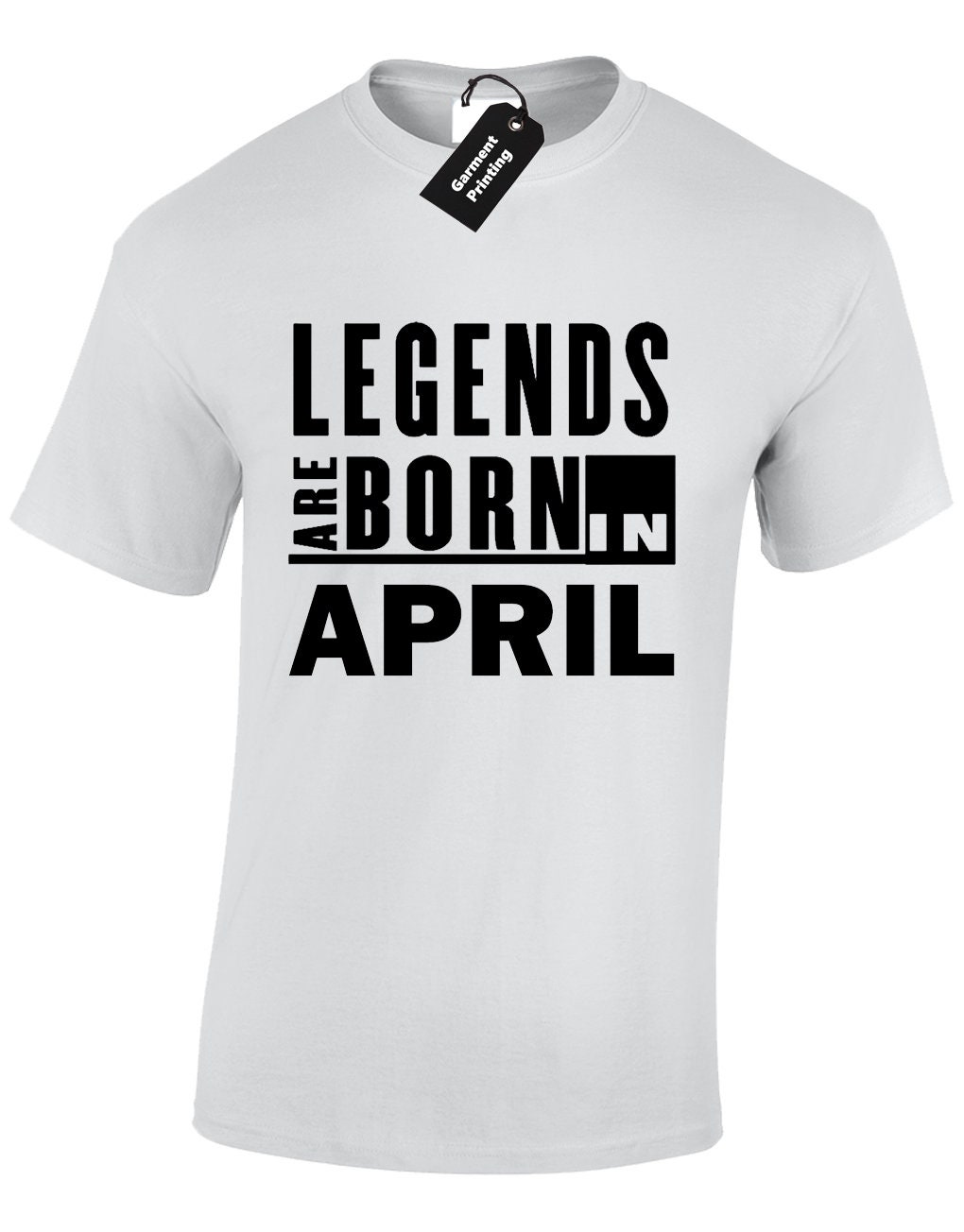 Discover Legends are born in april mens t shirt cool funny birthday gift T-Shirt