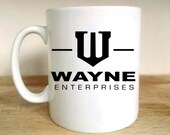 Wayne enterprise comic movie gift cup mug Funny Mug Gift Present Idea Mum Dad Wife Husband