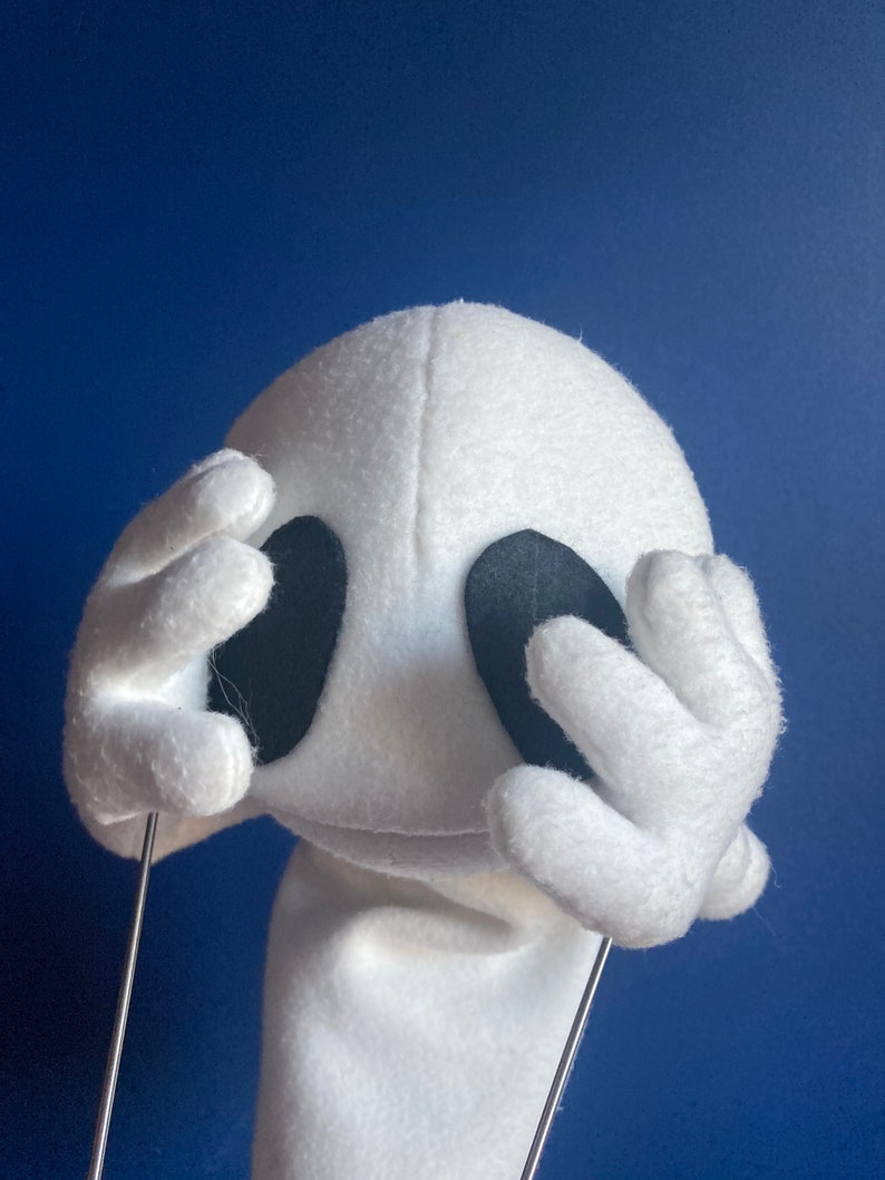 Oval Puppet Custom Handmade Character Puppet Live Hands or Arm Rods Furry Monster ...