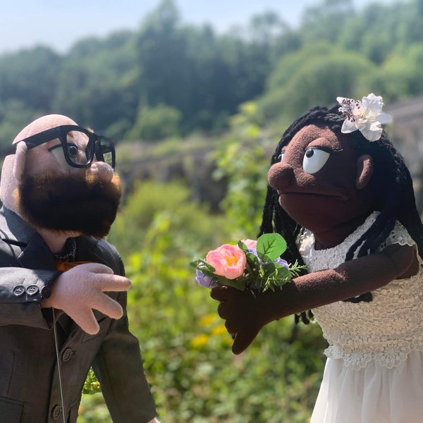 Custom Handmade Portrait Look-alike Marriage Wedding Puppets LGBTQIA
