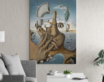 Salvador Dali Inspired Canvas Print | Surrealist Wall Art