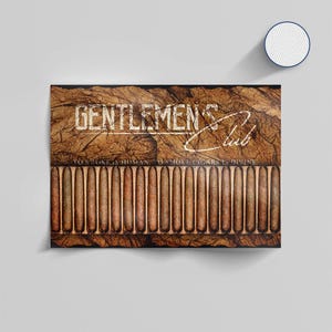 Gentlemen’s Club Canvas Poster  – Man Cave Decor