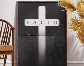 Catholic Art Print: Modern Christian Wall Decor