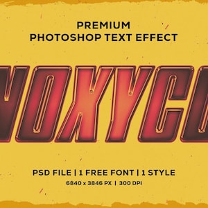 Gradient Chrome Text Effect for Photoshop: Instant Download
