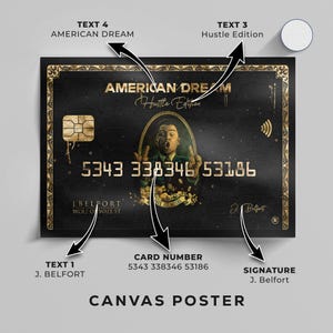 Wolf of Wall Street Art Print: Gold & Black Hustle Edition