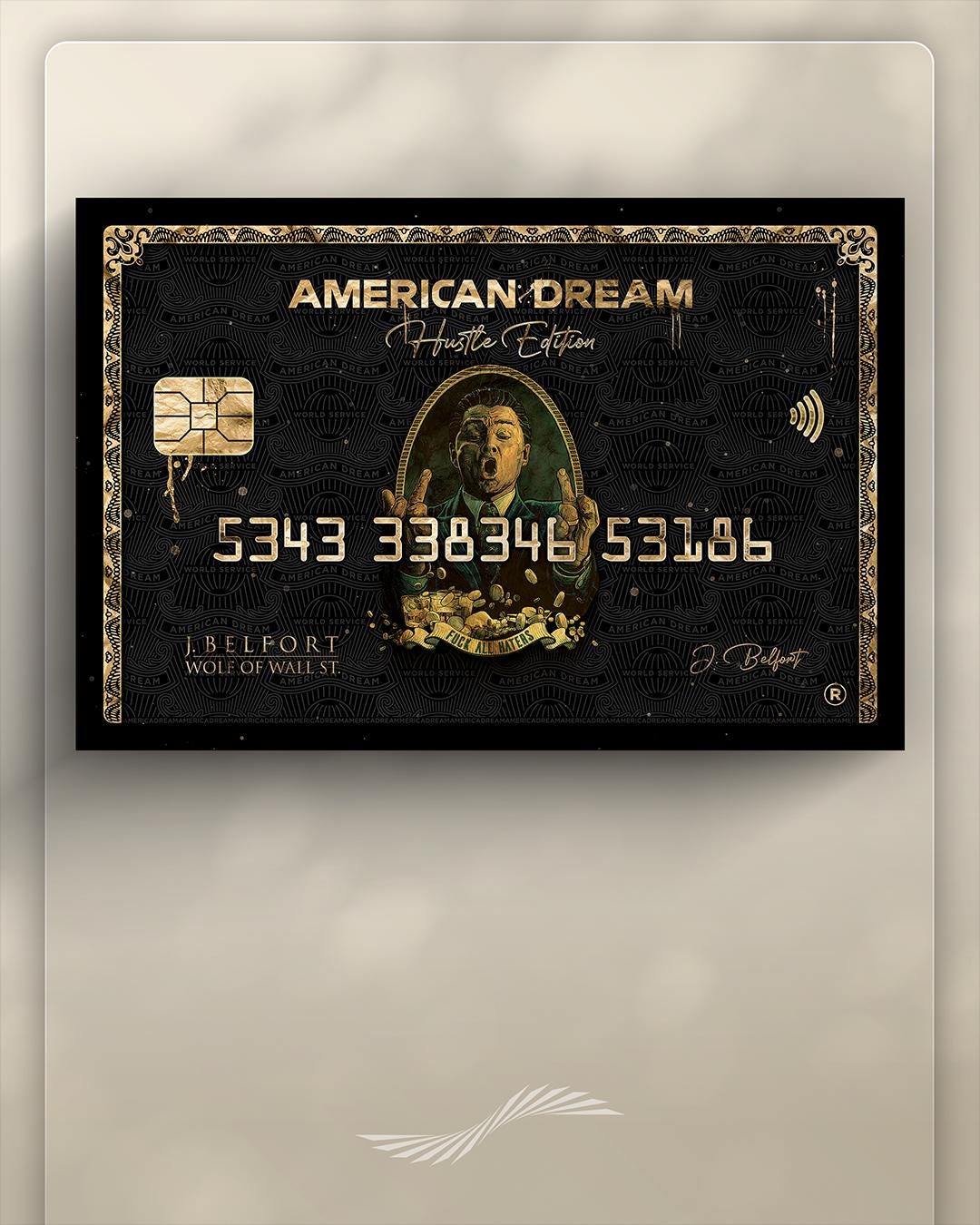 Amex Black Card Canvas - Etsy