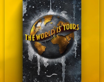 Scarface - The World Is Yours Wall Art - Al Pacino Artwork