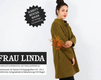 Pattern narrow coat - Mrs. Linda by Studio Schnittreif