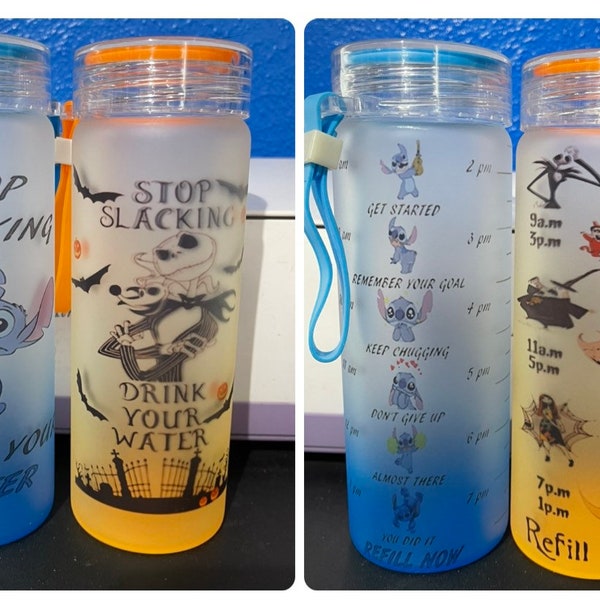 Stitch Water Bottle Etsy