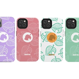 Nook Phone Case Tough Phone Cases Case-Mate iPhone Animal Crossing New Horizons ACNH Inspired AC Multiple Colors Merch Gift Nook Inc