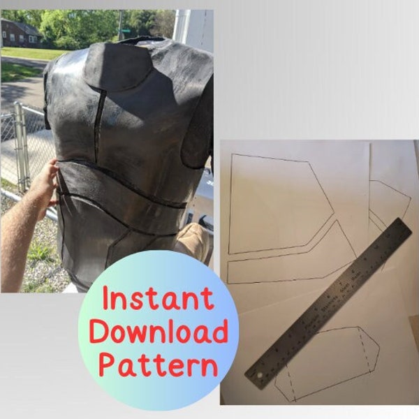 Instant Download Digital NCR Ranger Armor Pattern Fallout Cosplay New Vegas Costume DIY Blueprint Video Game Plan Apocalypse Wasteland