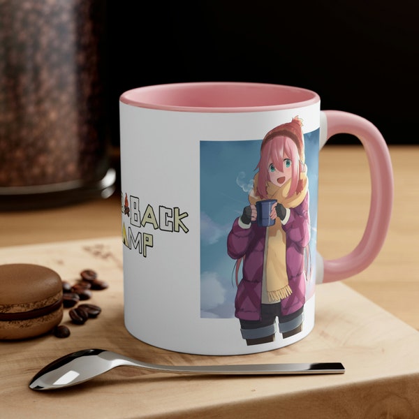 Yuru Camp Nadeshiko Keramische Kleur Mok Keramische Mok Koffie Koffiekopje 11 oz Mok Anime Camp Mok Laid Back Camp roze Mok