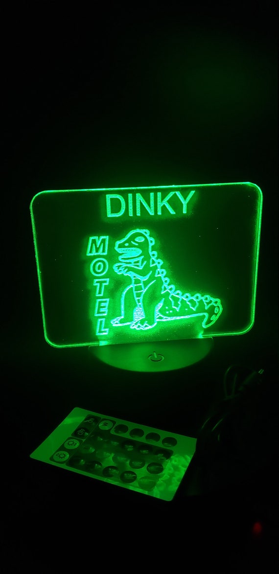 Fallout Dinky the Dinosaur - Dino Dee-Lite Motel LED Acrylic Light